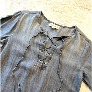 Cloth & stone tight up grey wash top never worn